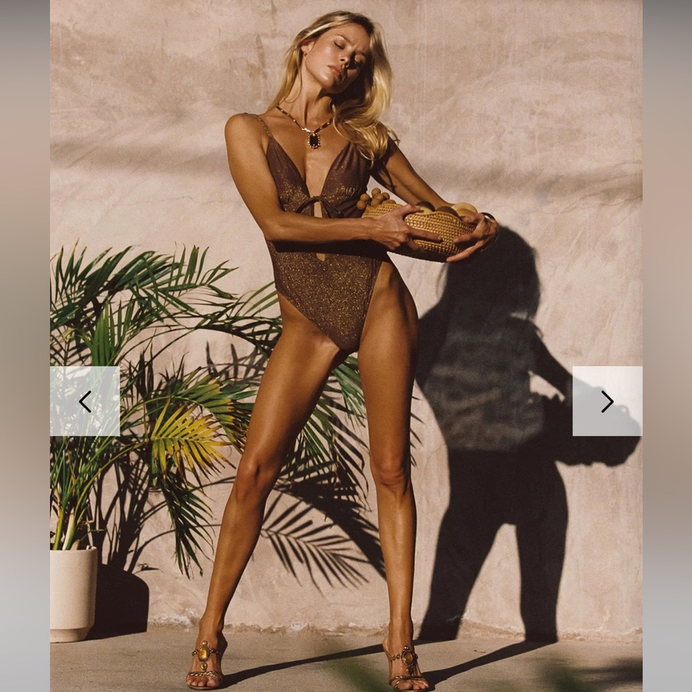12th Tribe Chocolate One Piece Swimsuit
